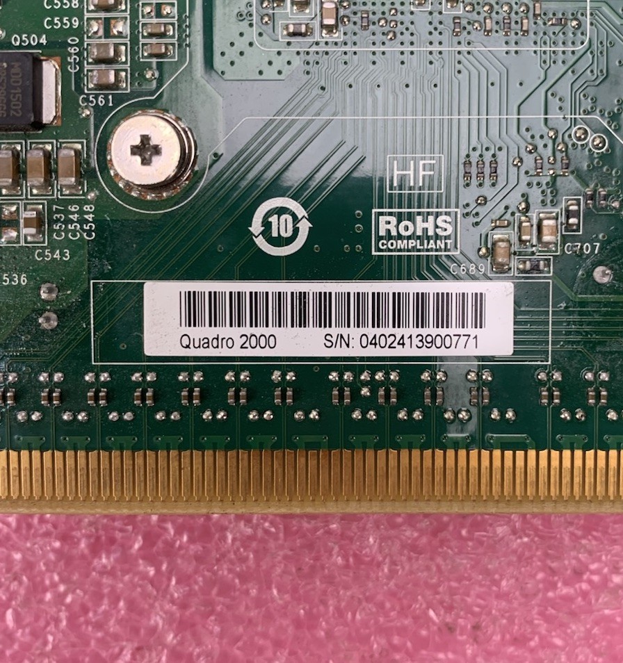 Nvidia Quadro 2000 1GB Video Graphics Card