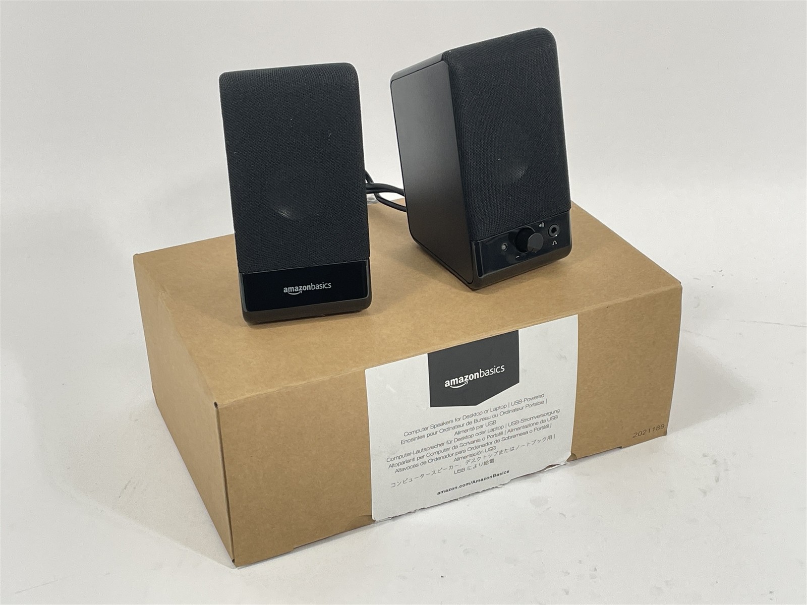 NEW Genuine Amazon Basics U213 USB-Powered Speakers for Desktop or Laptop