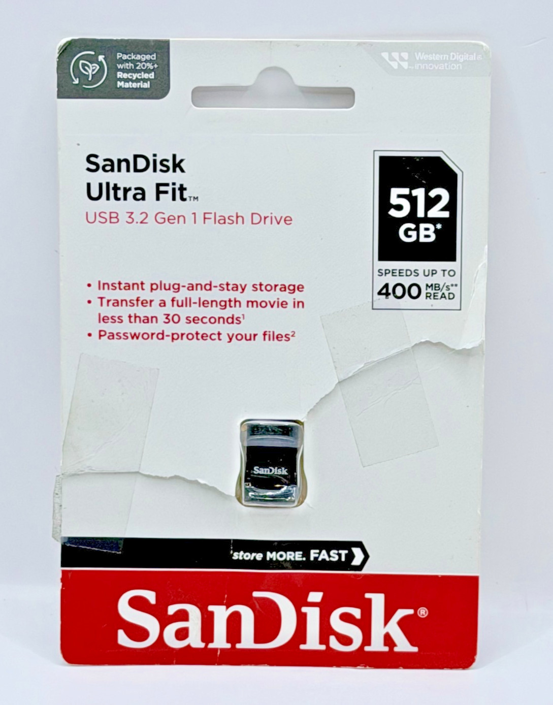 SanDisk 512GB Ultra Fit USB 3.2 Gen 1 Flash Drive – NEW OB