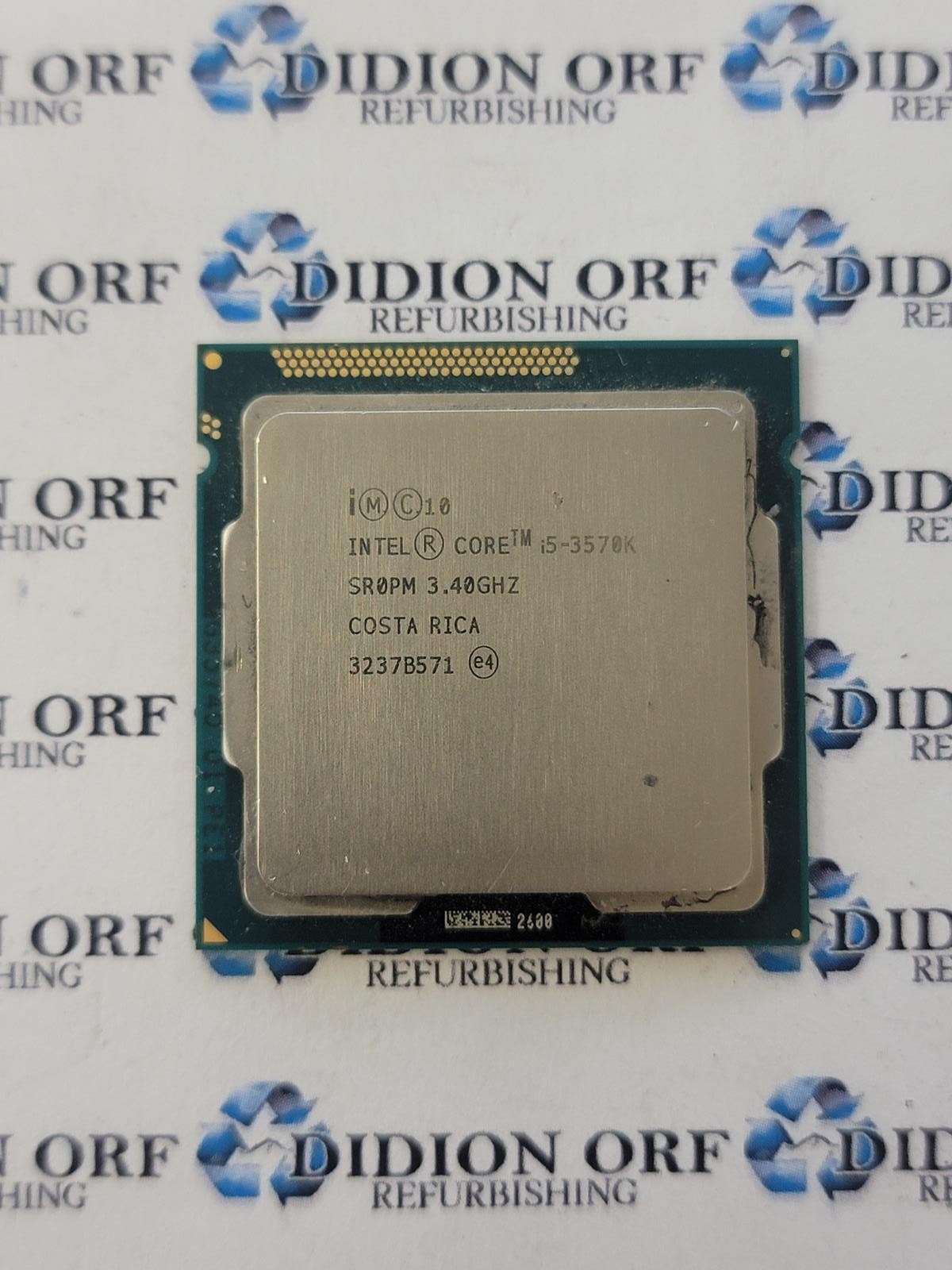 INTEL Core i5-3570K SR0PM 3.40 GHz 6 MB SmartCache 77 W Grade B SKU 14867