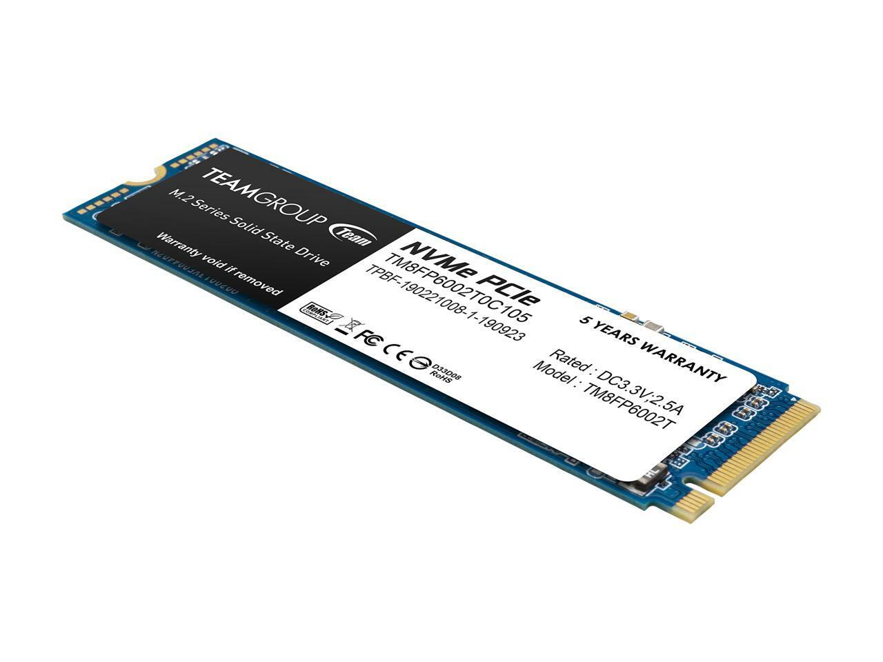Team Group MP33 2TB SSD M.2 2280 NVMe SSD 1.3 3D NAND Internal Solid State Drive