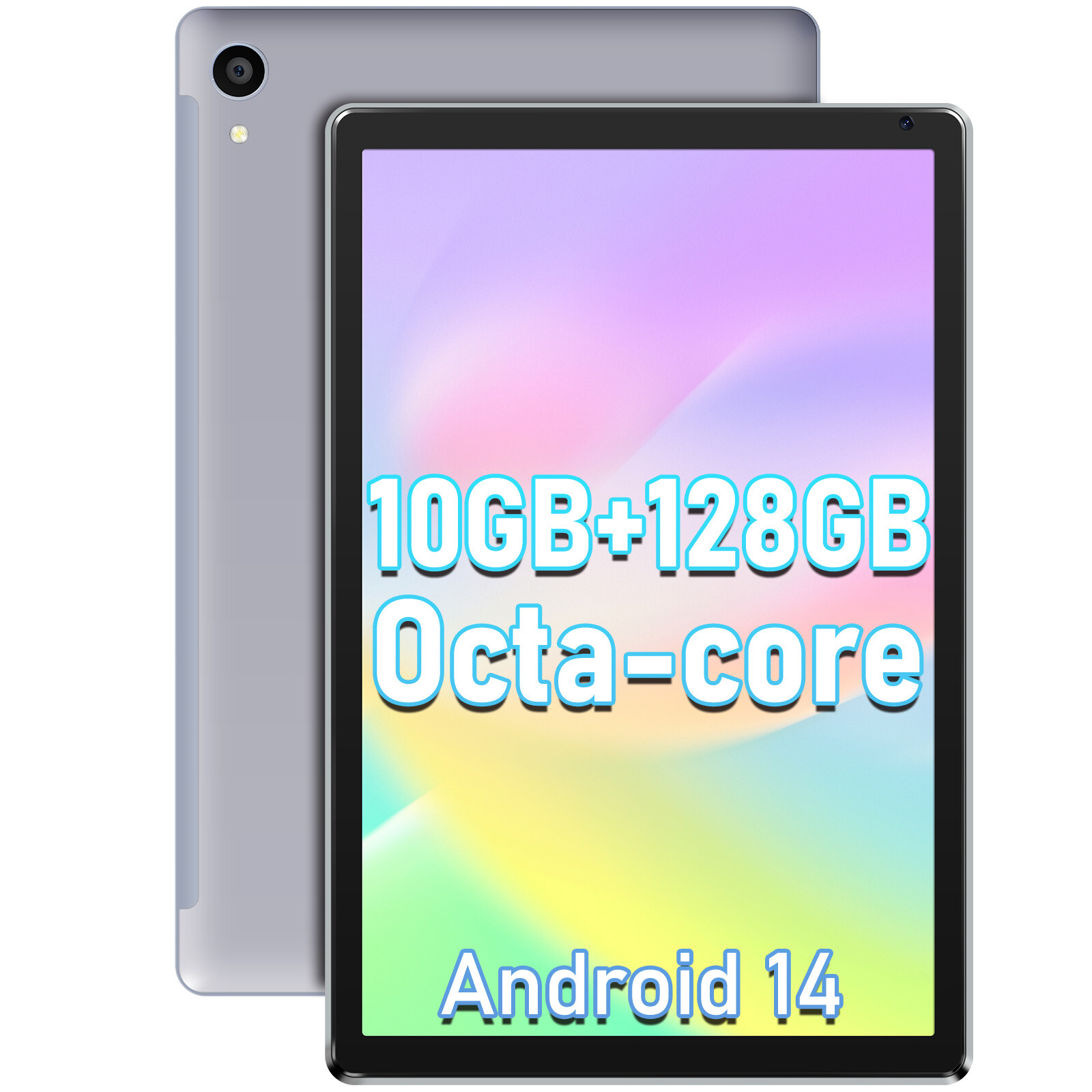 2025 AEEZO 10.1 in Android Tablet 10+128GB Touchscreen Octa-core Processor Wi-Fi