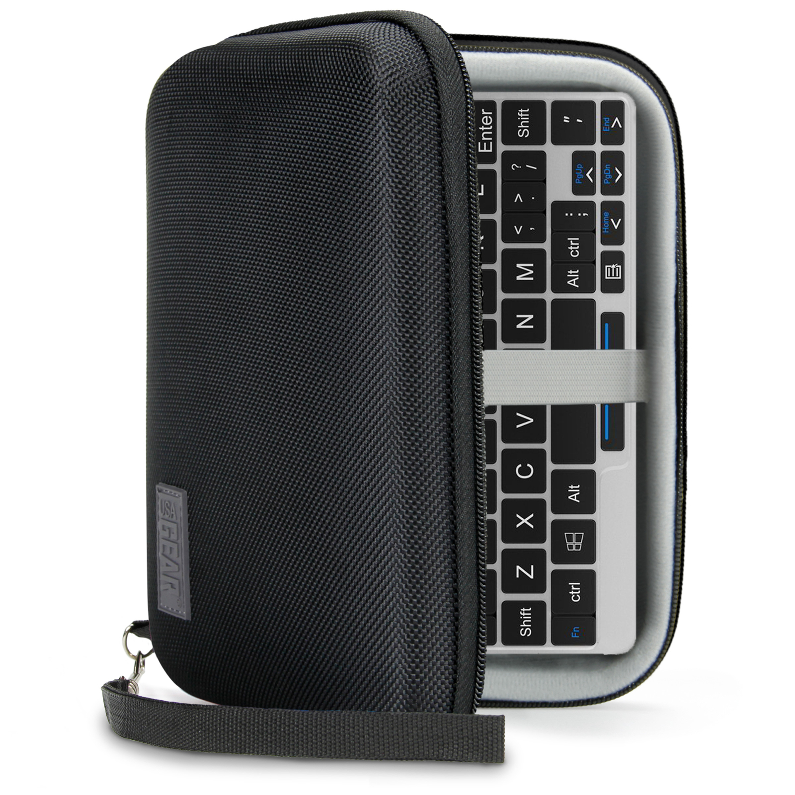 Protective Hard Shell Electronics Carrying Case with Accessory Pocket