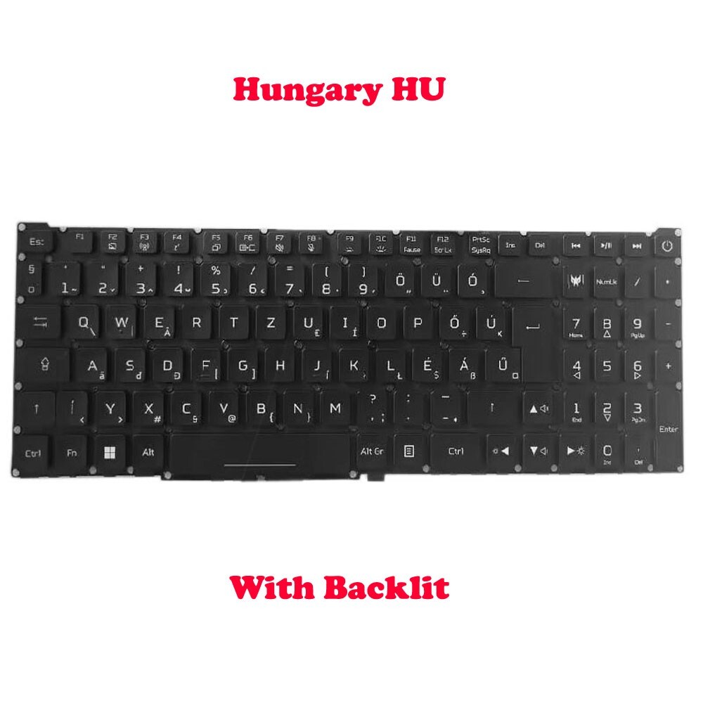 Laptop RGB Backlit Keyboard For ACER Predator Helios 18 PH18-72 Hungary HU