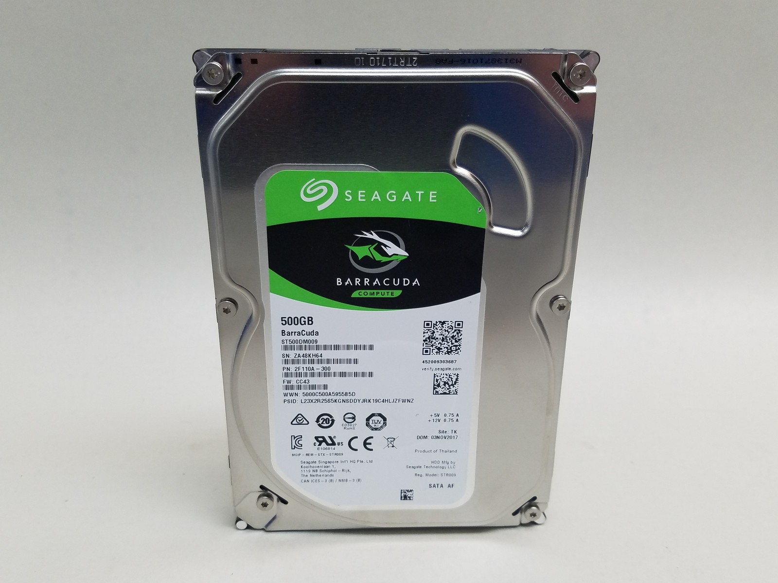 Seagate ST500DM009 BarraCuda 500 GB 3.5″ SATA III Desktop Hard Drive