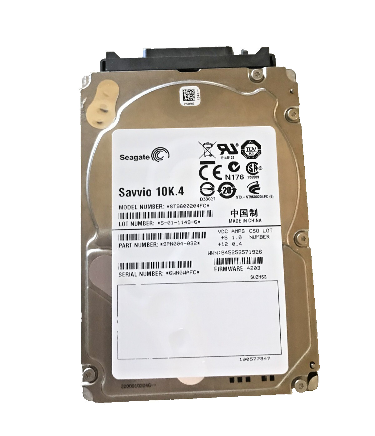 Seagate Savvio 10K.4 600GB Internal 10000RPM 2.5″ (ST9600204FC) HDD