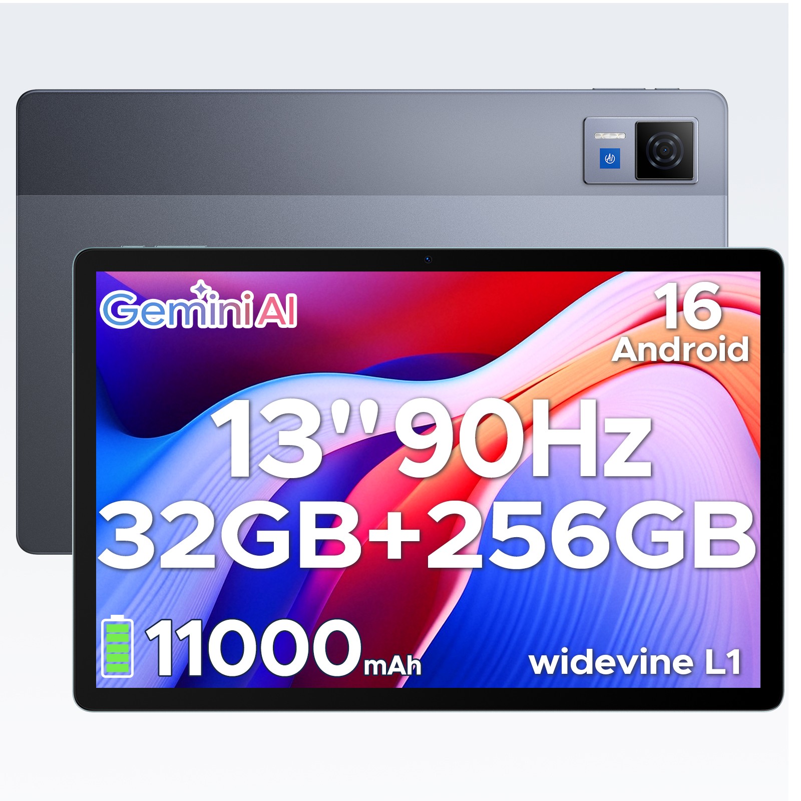 DOOGEE U13 Android Tablet with Gemini AI Android 16 Tablet 32GB+256GB 11000mAh