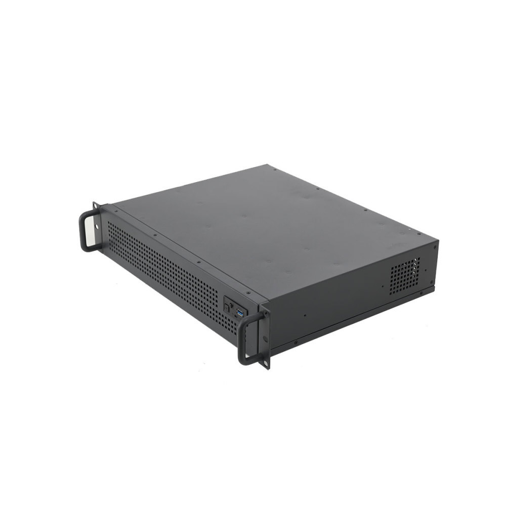 19 Inch Rackmount Server Enclosure 2U 2U Black – Only 38cm Deep