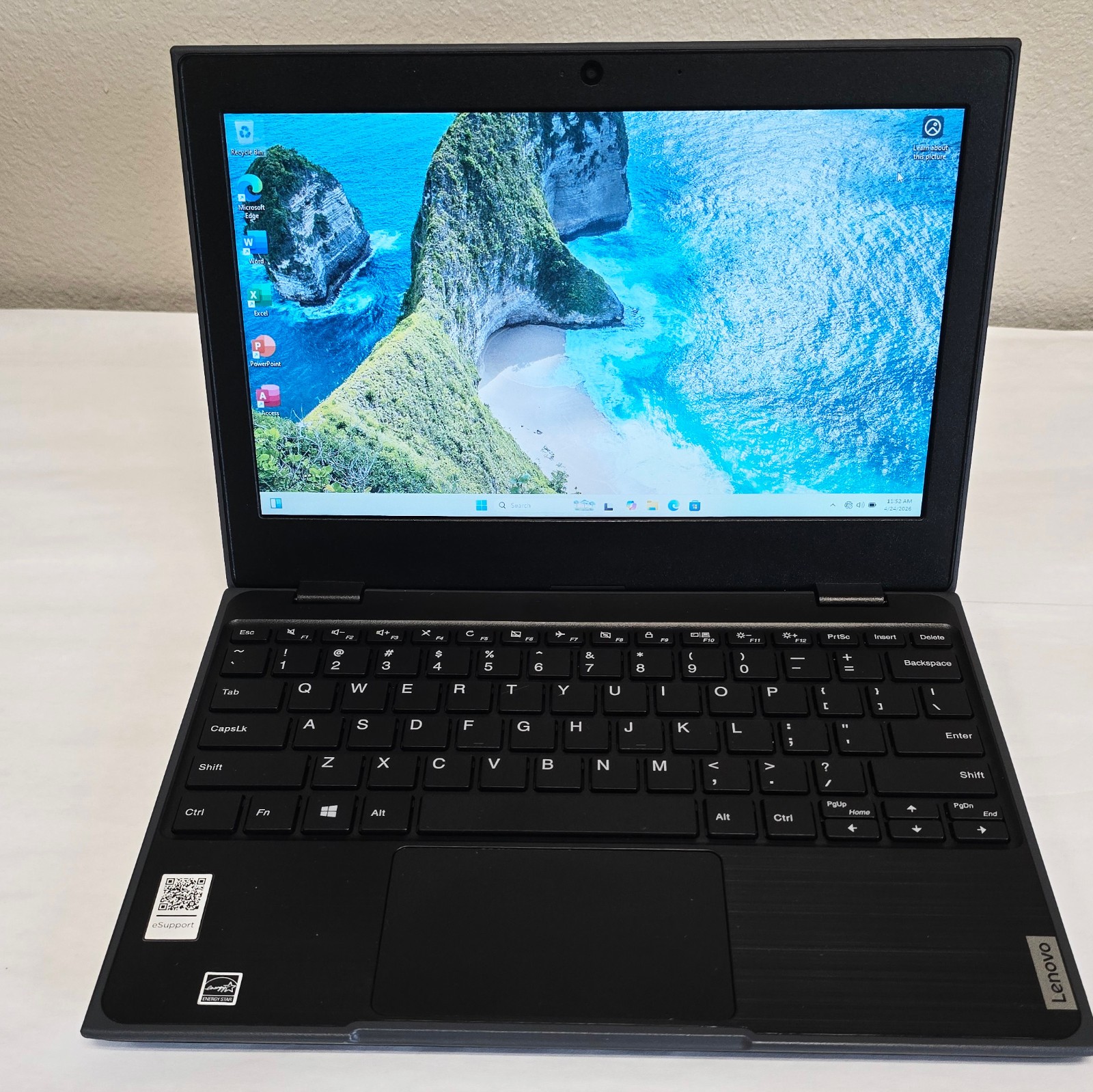 Lenovo 100e 2nd Gen 11.6″ AMD 3015e 1.20GHz 4GB RAM 64GB eMMC Win11Pro Office24