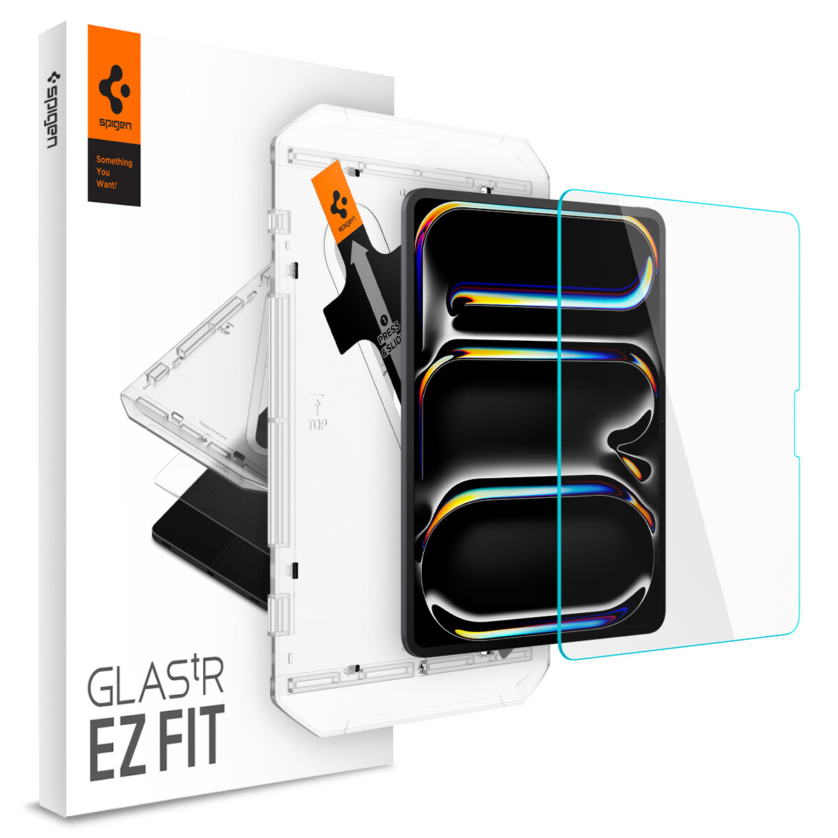 Spigen [GLAS.tR EZ Fit] Tempered Glass Screen Protector | for iPad Pro 13″ / 11″