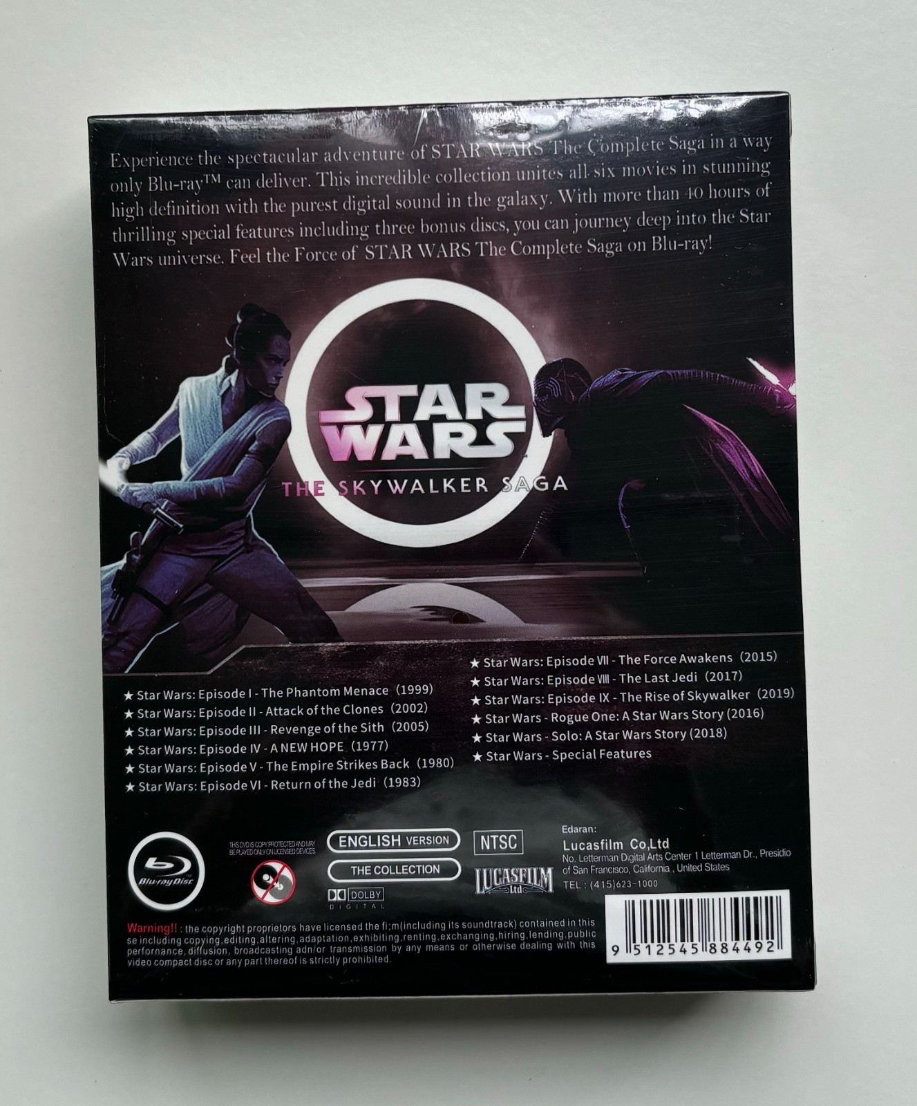 star wars : the skywalker saga 12 – Movies Collection Blu-ray 12 Disc Box Set