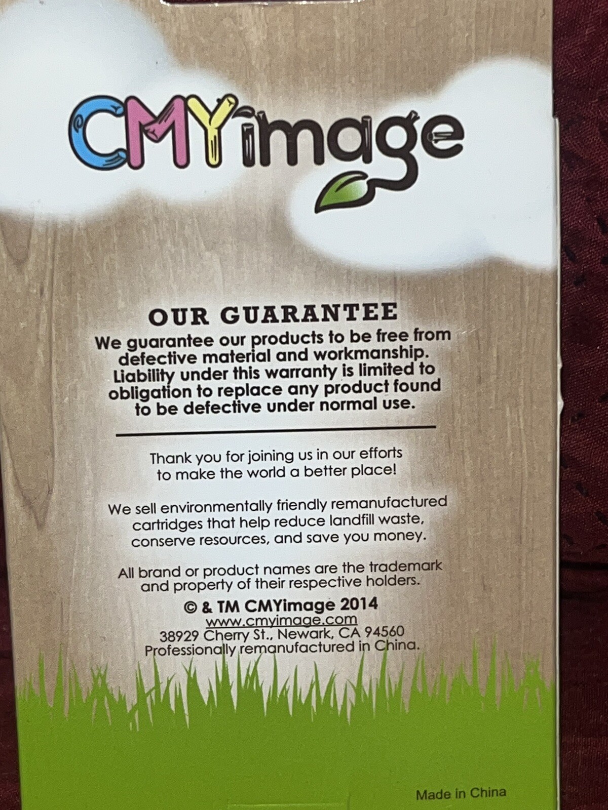 CMY Image Earth Friendly Deskjet inkjet Ink Cartridge Magenta Color