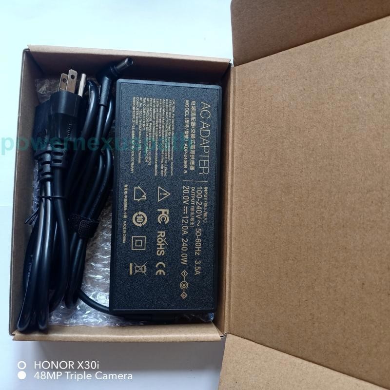 240W Adapter Charger ASUS ROG Flow X16 GV601 Zephyrus S17 S15 M16 G15 G14 G16