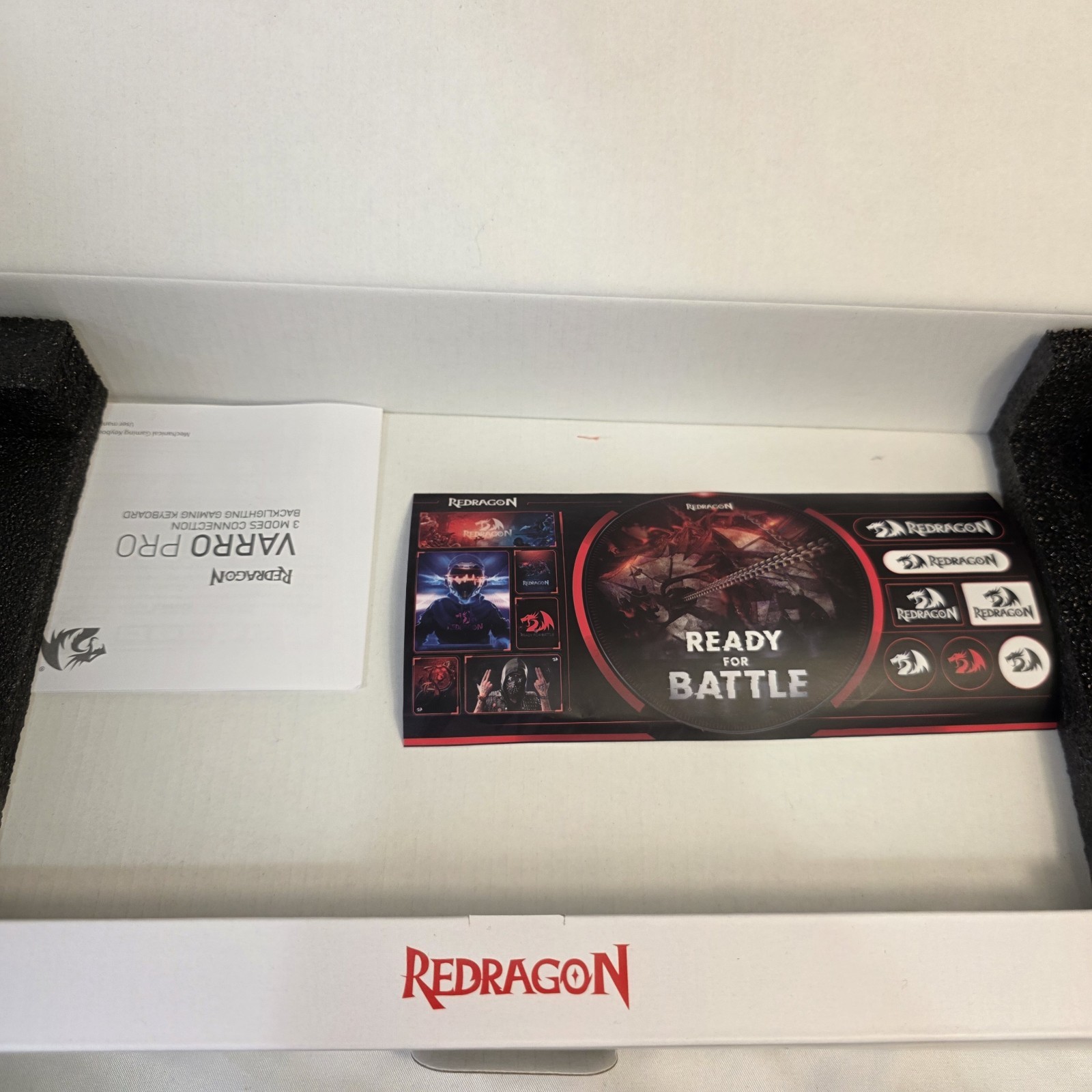 Red Dragon Varro Pro Black RGB Backlight Gaming Keyboard Excellent Condition