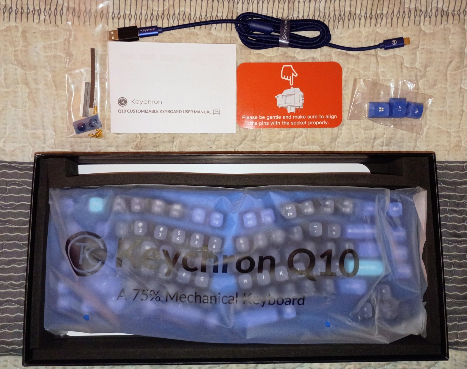 Keychron Q10 Wired 75% Mechanical Swappable RGB Backlight Keyboard Knob Version
