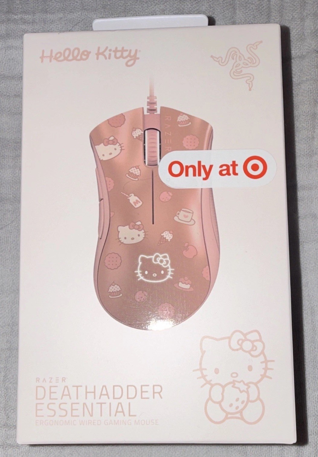 Razer x Hello Kitty Wired Gaming Mouse – Rose Gold Color Limited Edition New