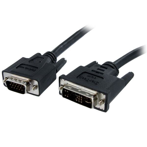 StarTech 10FT HD-15 VGA Male to DVI-A Male Display Monitor Cable – Black