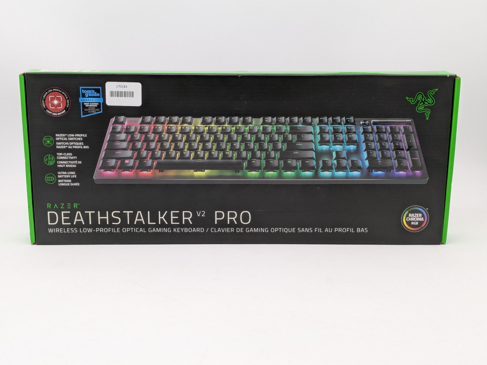 Razer DeathStalker V2 Pro Wireless Optical Linear Switch Gaming Keyboard – Black