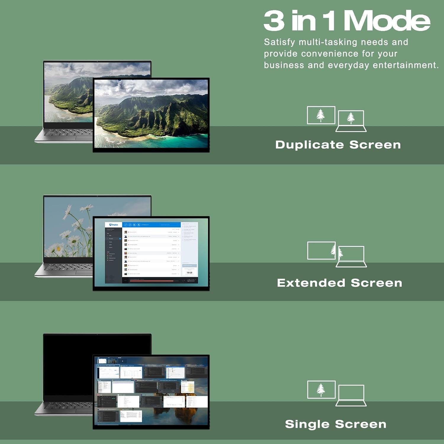 16″ Touchscreen Monitor FHD 1920x1200P Frameless PC Display HDMI/USB-C for PS5