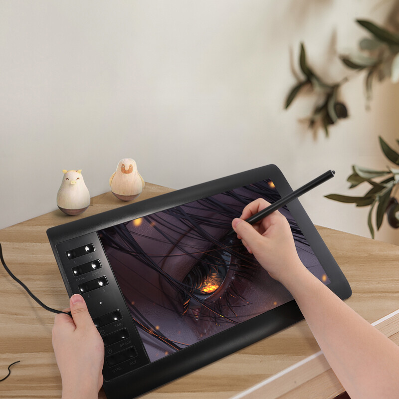 Graphics Drawing Tablet with Battery-Free Stylus for Mac, Windows PC and Android