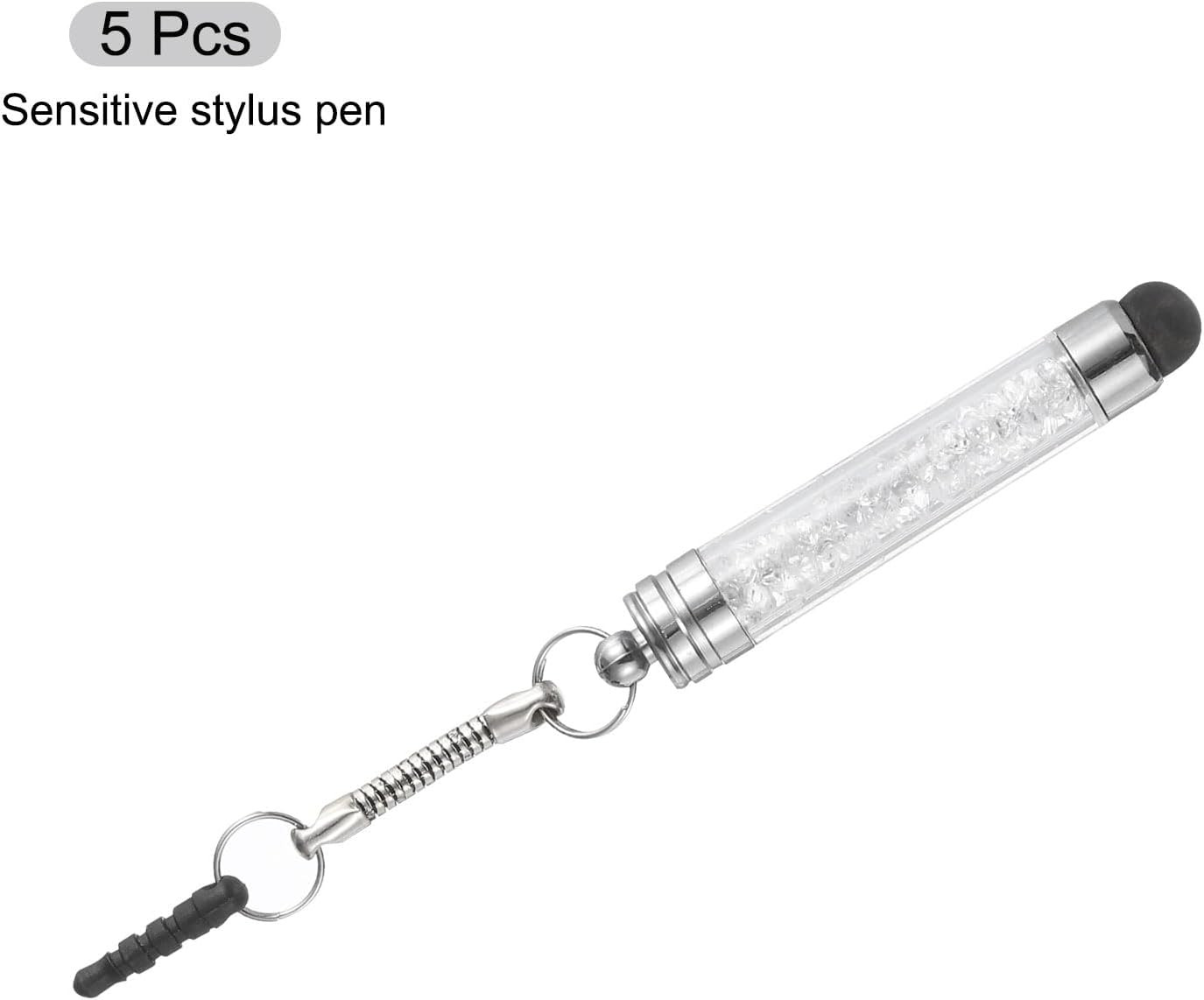 5Pcs Stylus Pen for Touch Screens Mini Crystal Diamond Capacitive