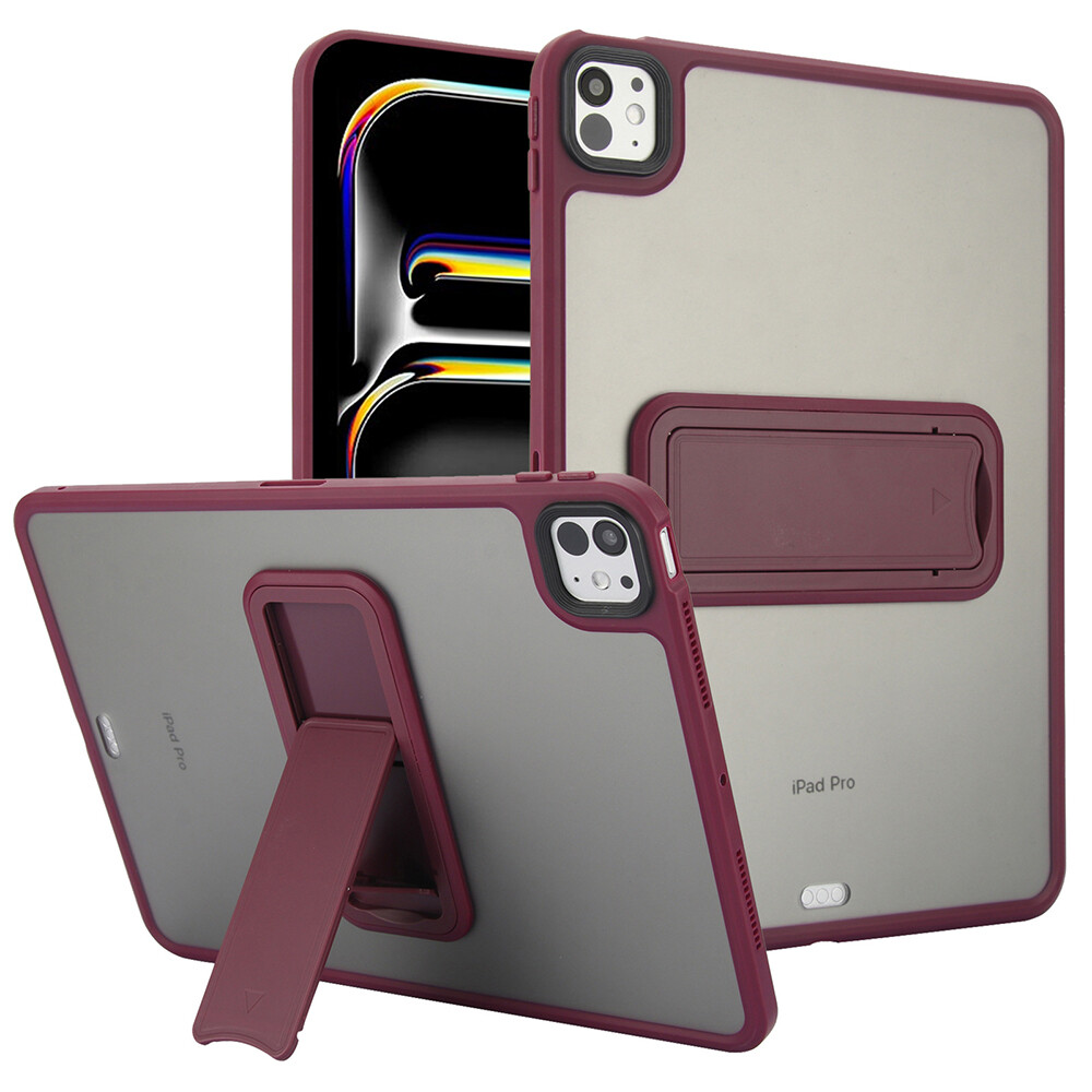 Clear Matte Case Stand Back Cover For iPad Pro 11 Air 5/4 10th 10.9 7/8/9th 10.2