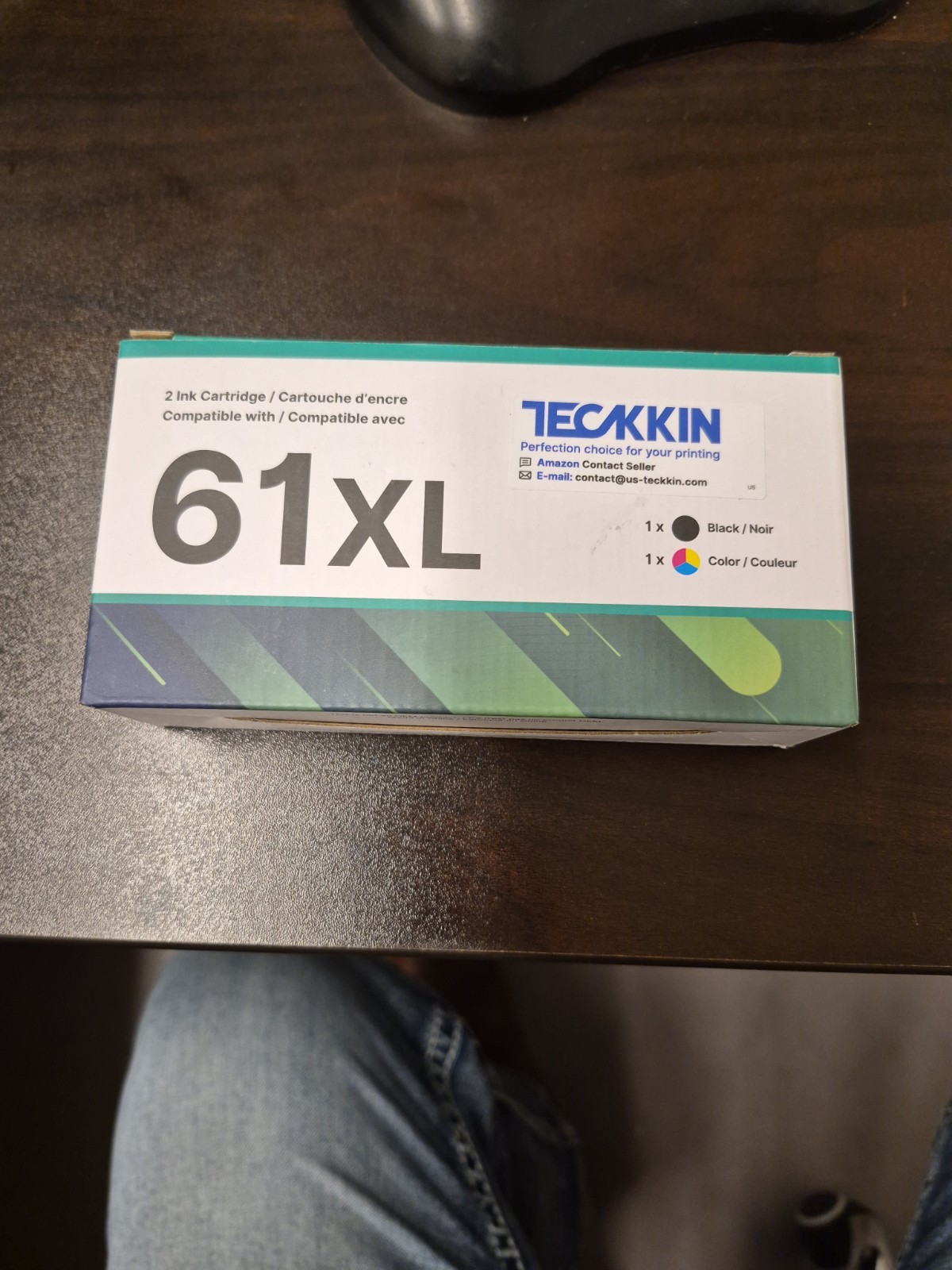 Teckkin 2 Ink Cartridge 61XL Black & Tri-Color