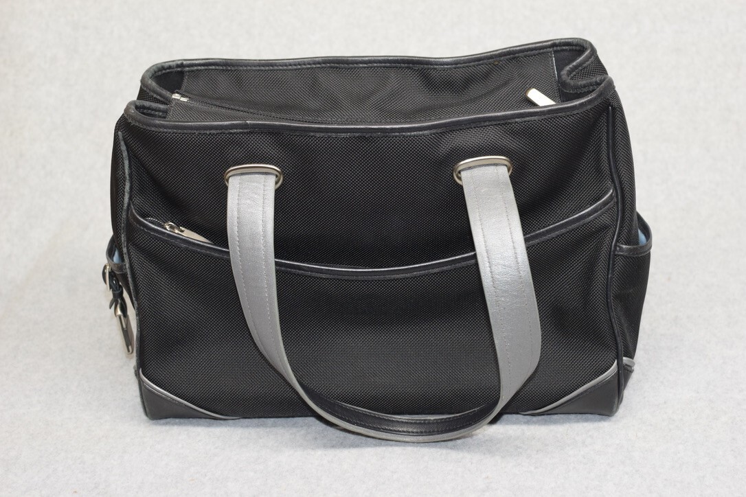 Tumi Briefcase Laptop Bag Ballistic Nylon Leather Trim Business Travel Commute