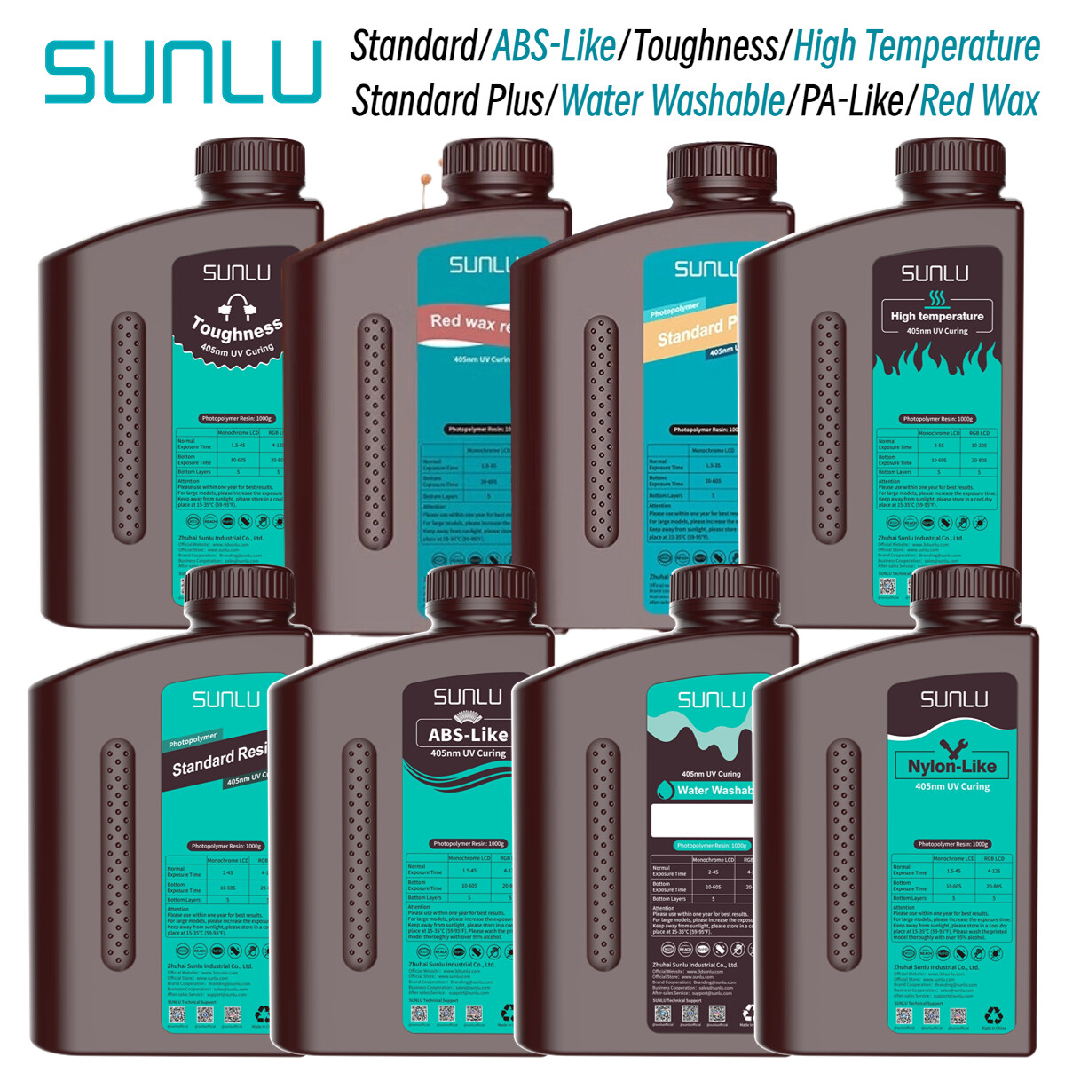 Standard Plus/Red Wax/ABS-Like/Washable/Toughness/PA-Like/High Temperature Resin