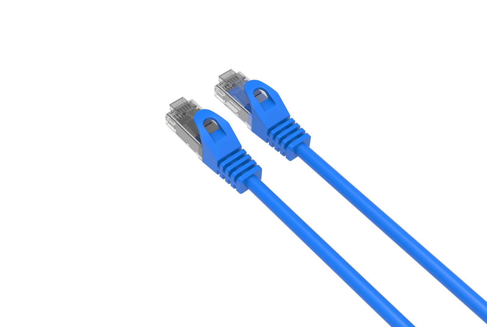 CAT6 Slim Ethernet Patch Cable Blue 7FT