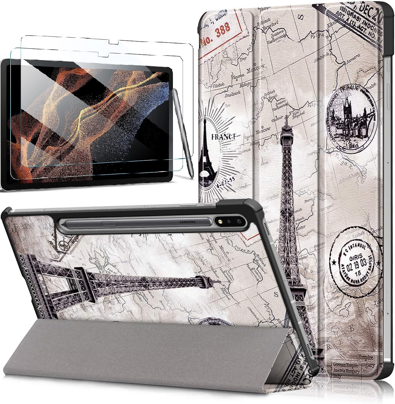 For Samsung Galaxy Tab S9 Ultra/ S8 Ultra Tablet Case 14.6”/ Screen Protector