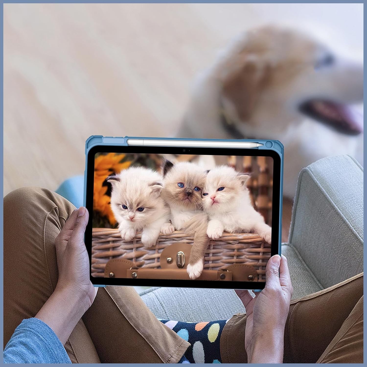 Slim Case for iPad 10th Gen (2022) Clear Back Shell Shockproof Smart Stand Cover