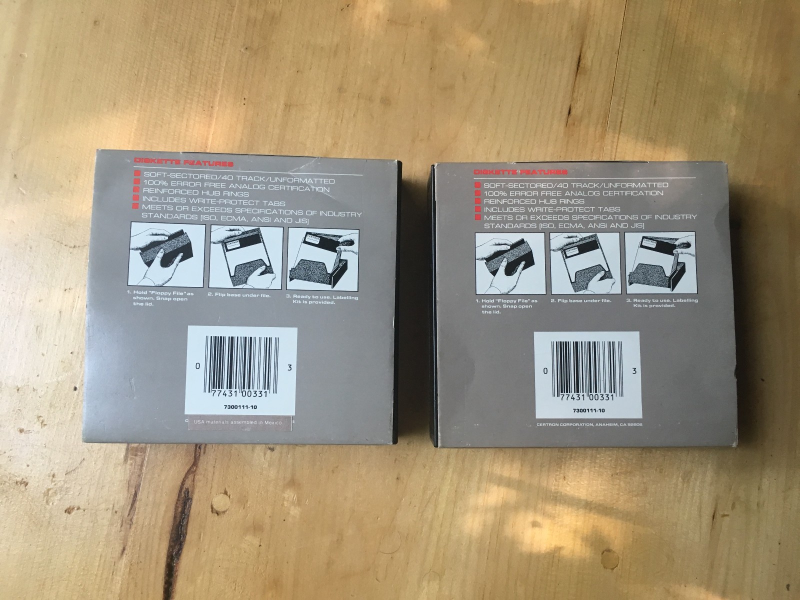 Vintage New Sealed Fuji Certron 5.25″ Floppy Disks MD-1D | 20 Disks Total