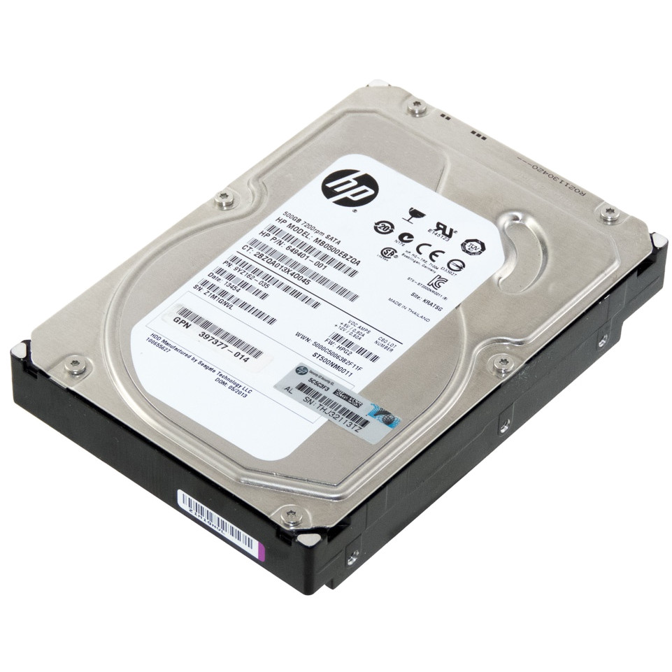 HP 649401-001 500.0GB 7.2K SATA 3.5 6GBps Hard Drive