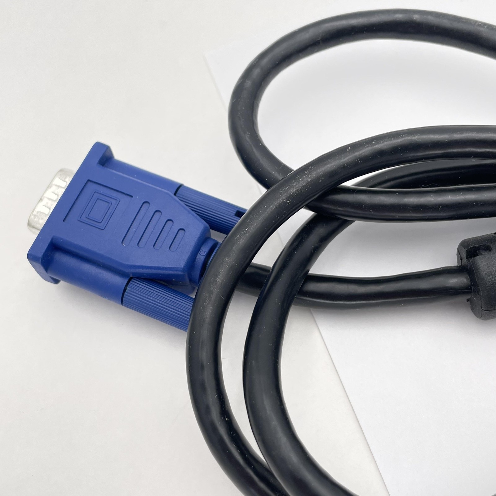 VGA SVGA Monitor Cable D-Sub 15 Pin Male To Male Black Ferrite Core PC