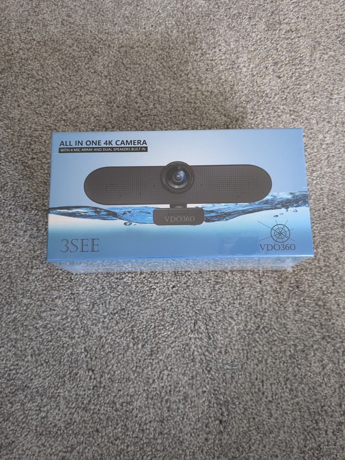 New VDO360 3SEE All In One 4K Camera with 4 Mic Array and Dual Built In Speakers