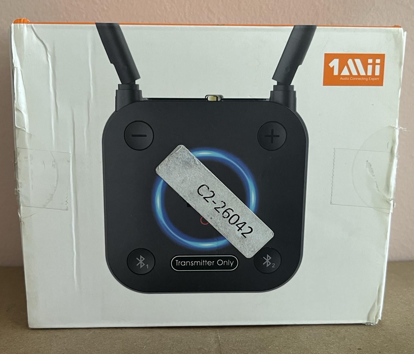1Mii B06TX Bluetooth 5.2 TV Transmitter aptX LL Optical AUX RCA