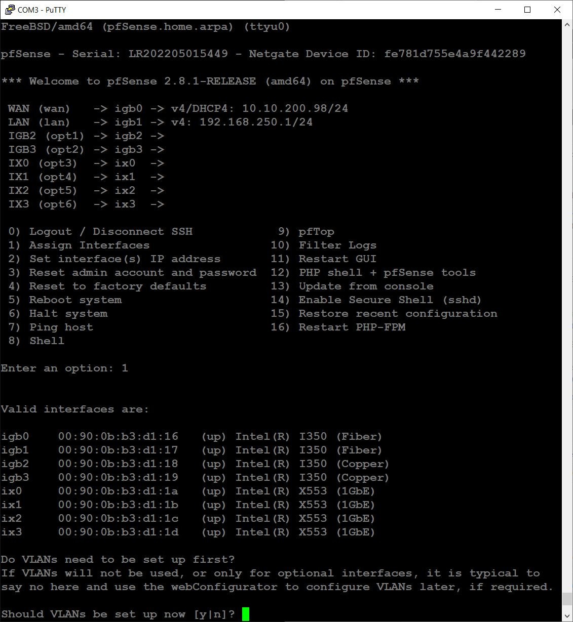 OPNsense pfSense 8-Core Atom C3758 2.2GHz 8GB DDR4 512GB SSD 8x NIC QAT AES VPN