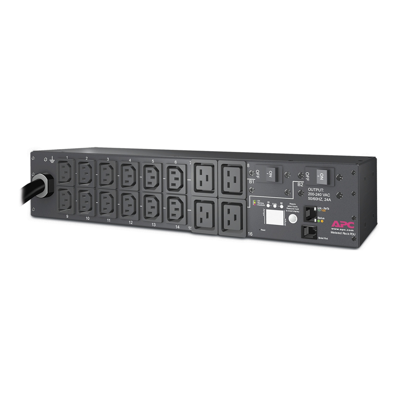 * NEW, In Sealed Box * APC AP7811B – Metered 30A 208V Rack PDU 12x C13s, 4x C19
