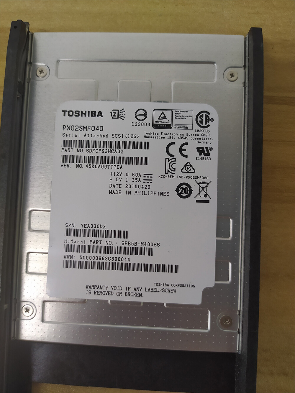 HDS VSP 5559016-A G200 G400 G600 400G 12GB 2.5″ SSD