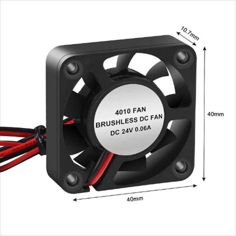 4Pcs 4010 3D Printer Cooling Fan Blower 40x40x10mm 12V 24V Hydraulic Brushless