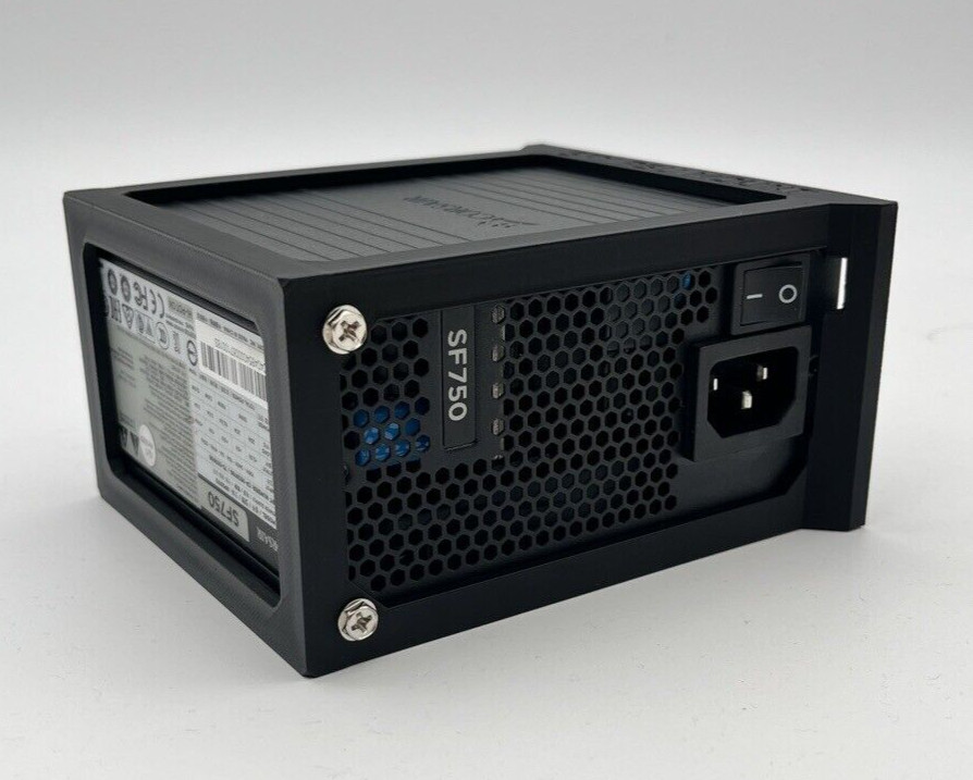 SFX PSU Side Mounting Bracket for PC Case/DiY – Custom Made for Corsair 750 Watt