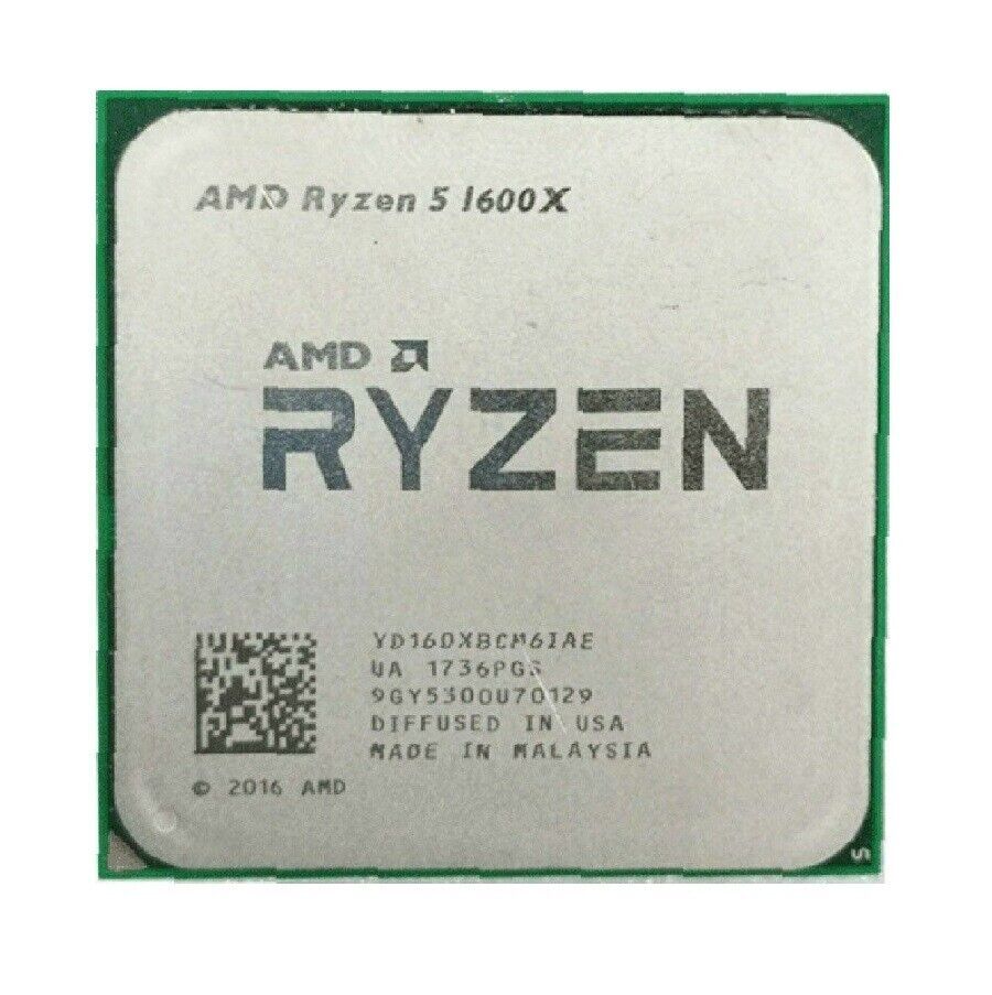 AMD Ryzen5 1600X R5-1600X 3.6GHz 6Core12Thr 95W Socket AM4 CPU Processors Tested