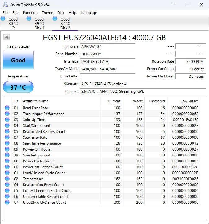 G-Technology 8TB G-RAID 2-Bay Thunderbolt 3 RAID Array Drive PN (0G05748) T8 E11