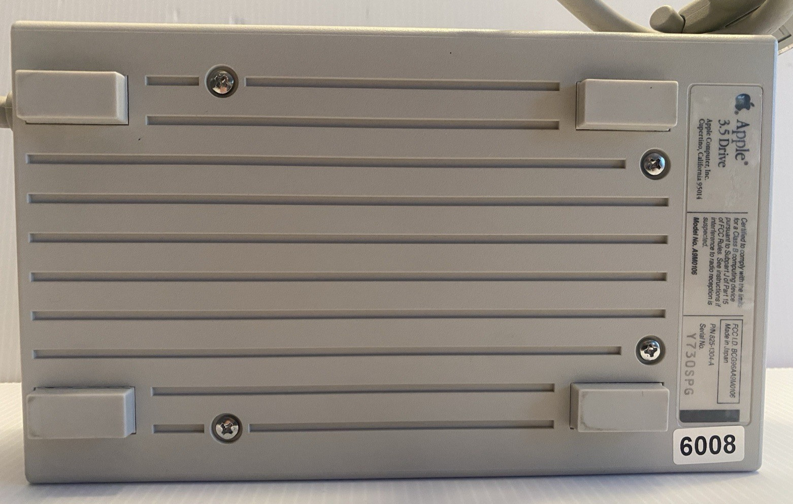 VINTAGE Apple 3.5 Drive External 3½” Floppy Drive DB-19 Beige | P/N A9M0106