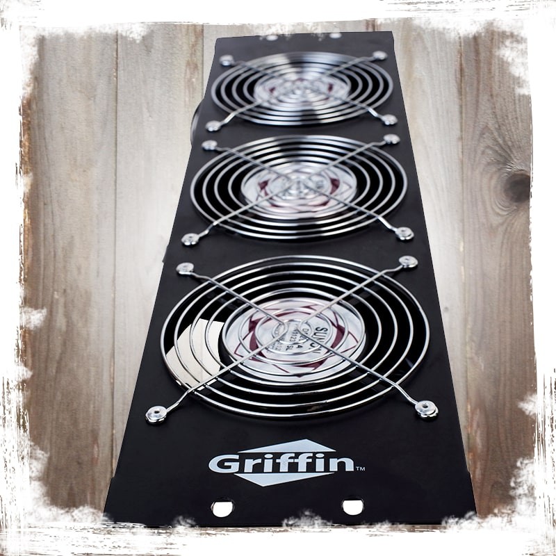 Studio Rackmount Cooling Fan – 3U Exhaust Rack Equipment Gear Server DJ PA AMP