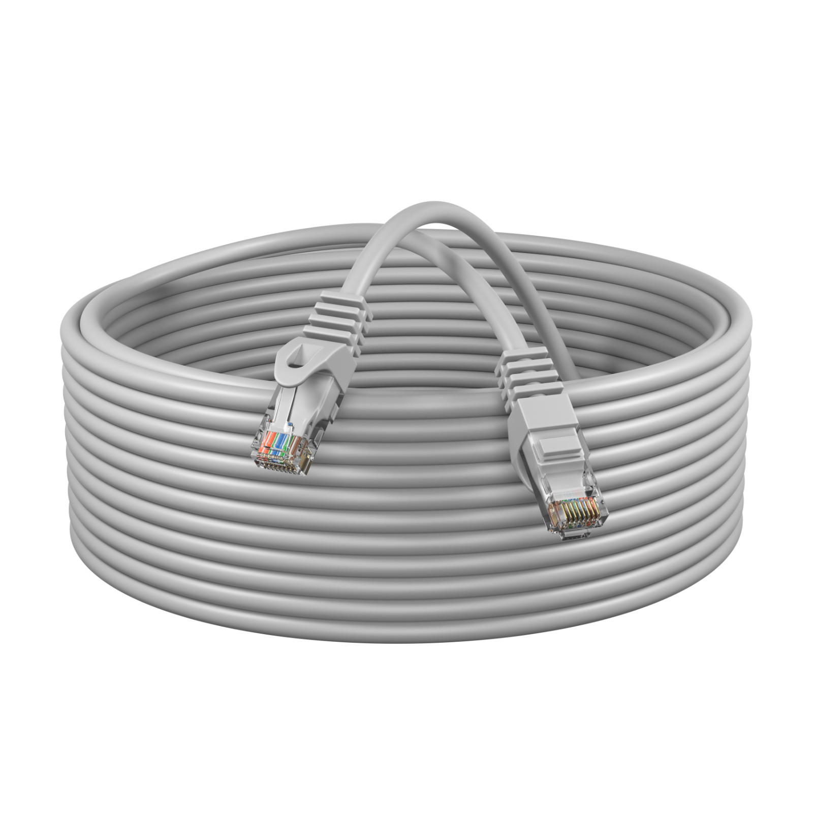 Cat5e Gray Patch Cord Network Cable Ethernet LAN RJ45 UTP 25FT – 200FT Multi LOT