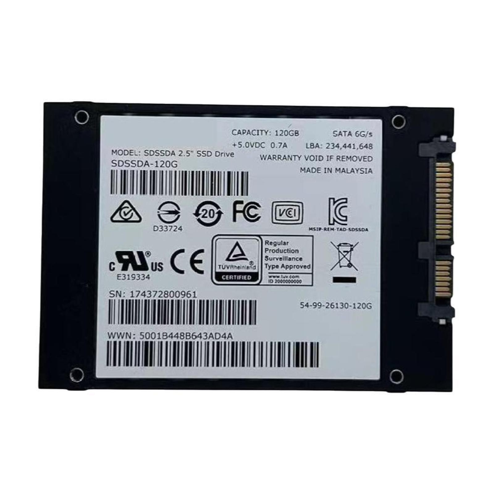 SSD Solid State Drive 2.5” 120GB 240GB 1Tb 256GB For SanDIsk Z400S