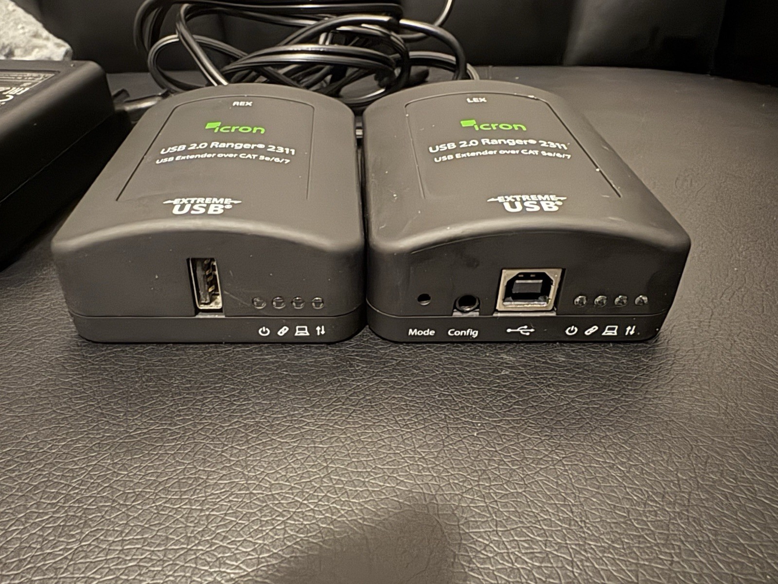 Icron USB 2.0 Ranger 2311 Cat 5e/6/7 Extender System Lex & Rex with Power Supply