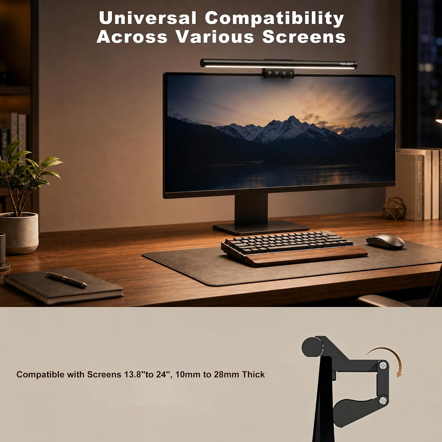 YEELIGHT Monitor Light Bar, Computer Monitor Lamp for Home Office Gaming, 250LM